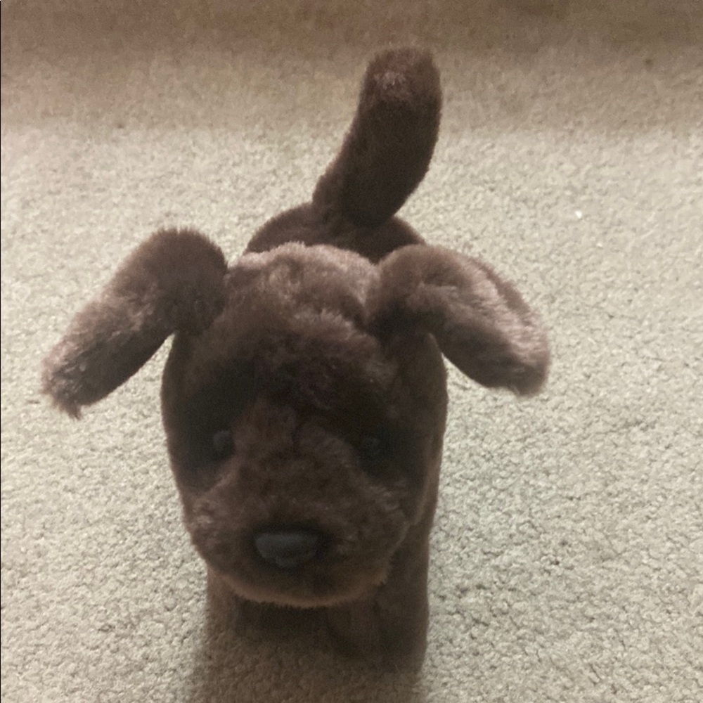 American Girl Doll Brown Plush Dog Toy with Floppy Ears